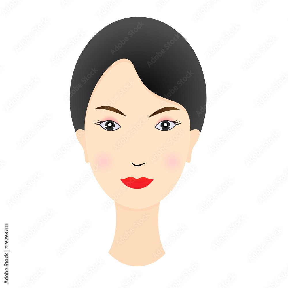 Beautiful Girl Face Vector Beautiful Girl Face Vector
