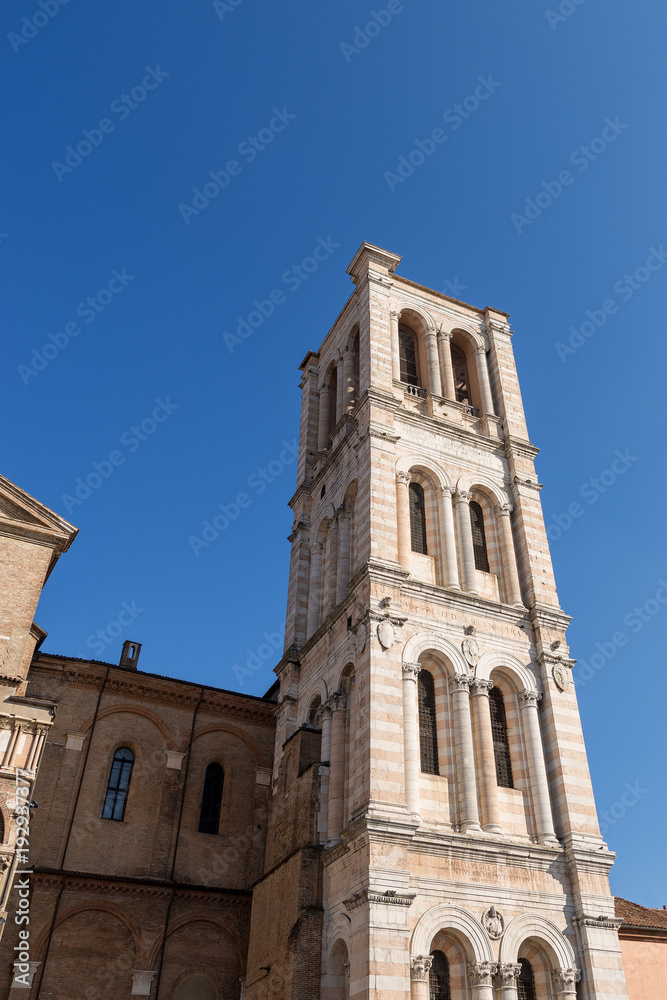 Bell Tower of Ferrara Cathedral (Cattedrale di San Giorgio - 1135) - Italy