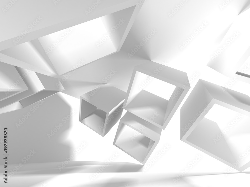 Abstract Modern White Architecture Background Abstract Modern White Architecture Background
