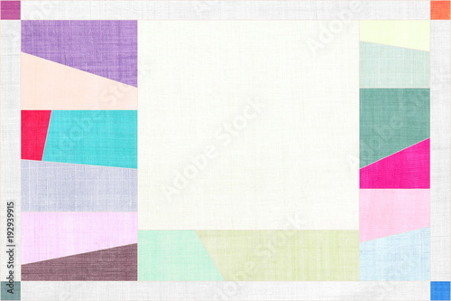 Korean traditional patchwork background of ramie fabric pattern. 
