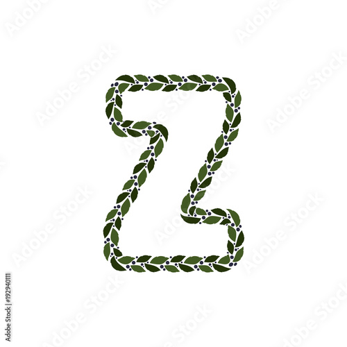 Z Plant Letter Logo Icon Design