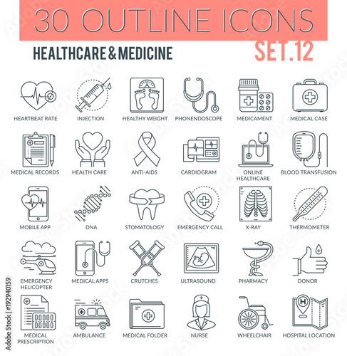 Healthcare & medicine Icons