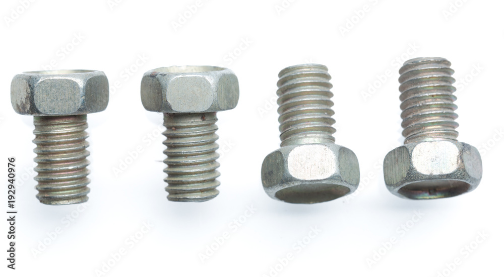 bolt isolated on white bolt isolated on white
