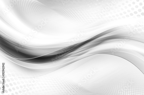 Gray White Bright Waves Design Abstract Wallpaper Halftone Raster Background