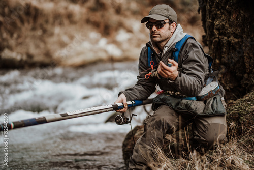 Fishing trout stream creek