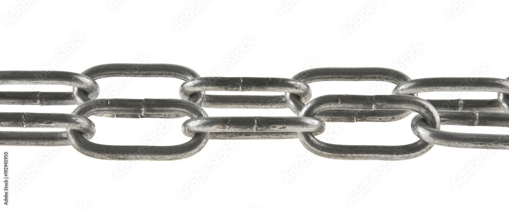 metal chain isolated on white background metal chain isolated on white background