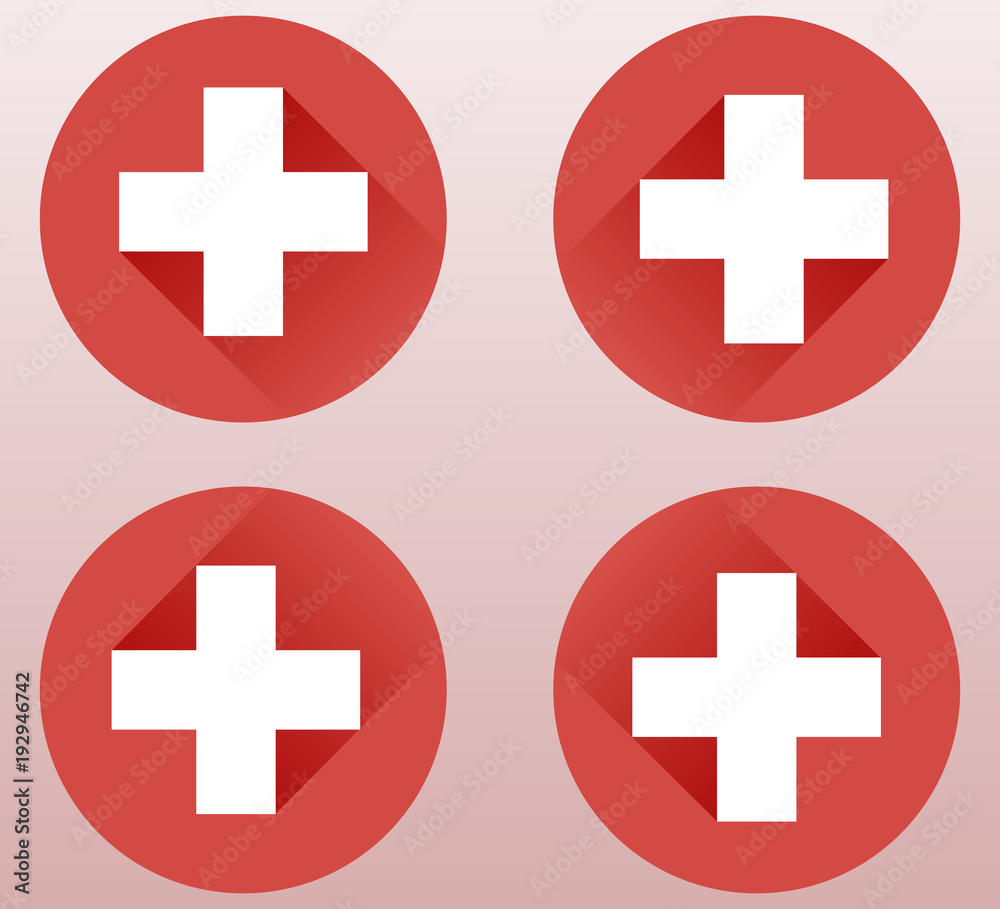 Cross, also or, just like the icon in the style of flat Cross, also or, just like the icon in the style of flat