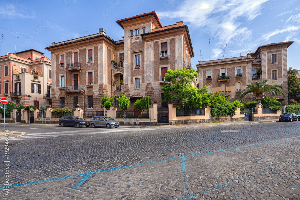 Street scene in Rome, Italy. Street scene in Rome, Italy.