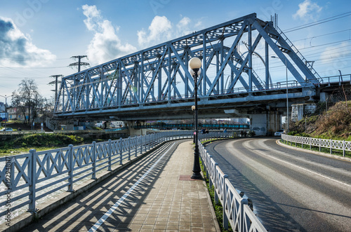 Железнодорожный мост в Сочи The railway bridge in Sochi