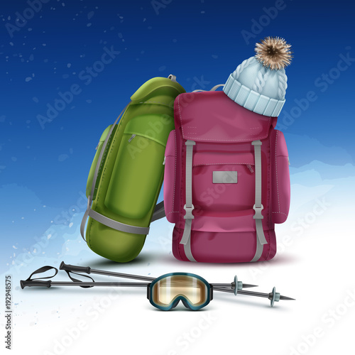 Winter climbing packs