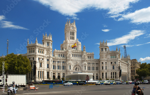 Cibeles Palace In Madrid, Spain