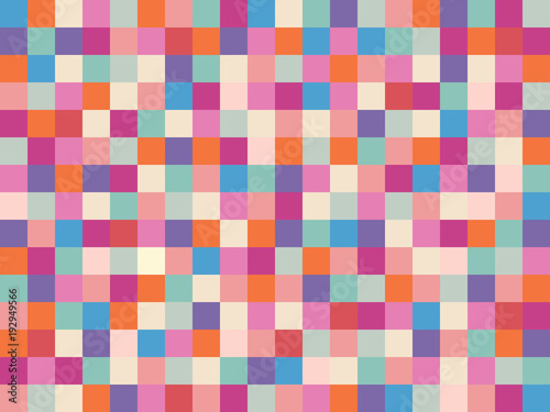 Pink Vector Squares Background with Vivid Colors