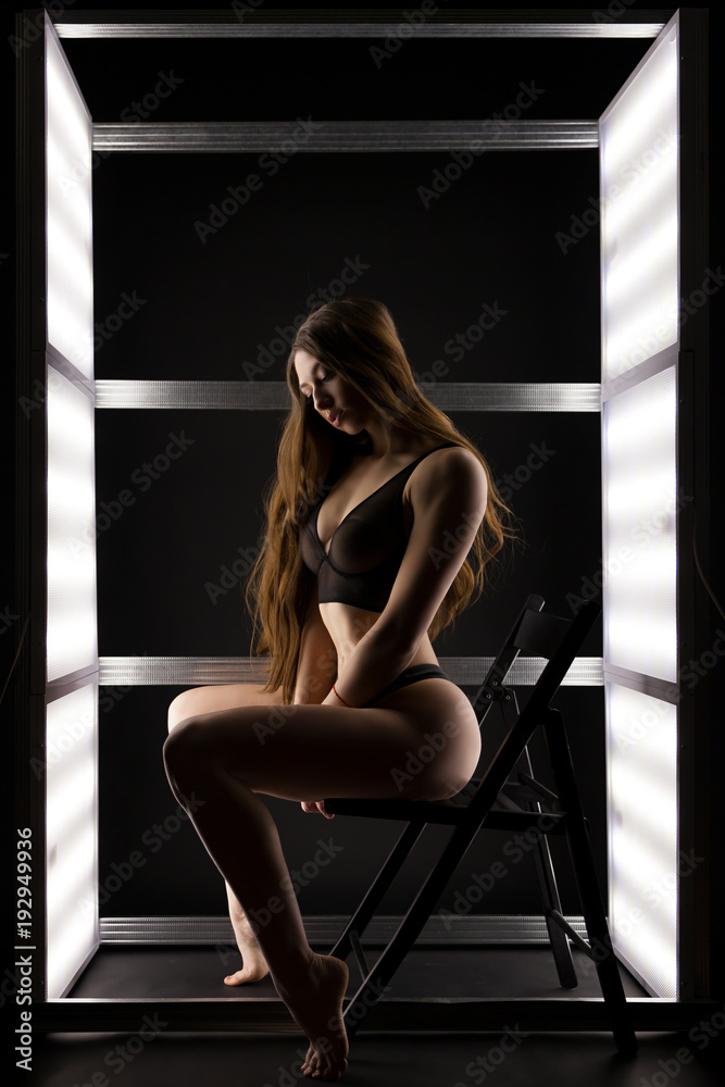 Naklejka premium young beautiful woman