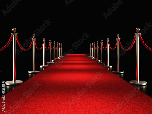 Fototapeta red carpet 3d
