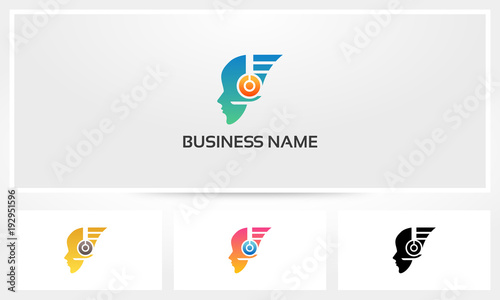 Listening Music Headphones Logo