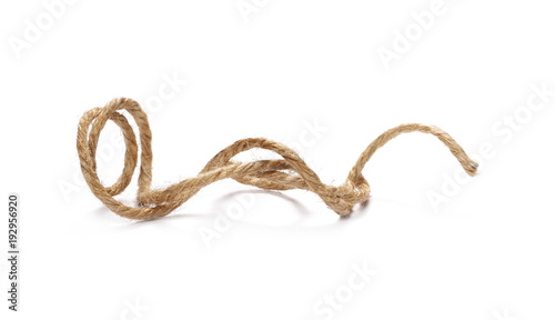 String isolated on white background texture