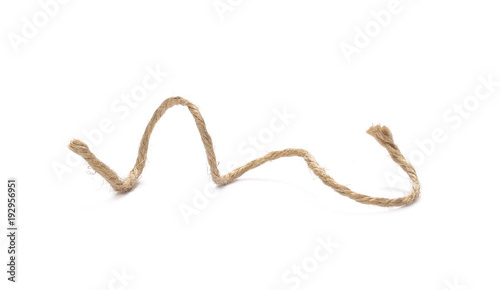 String isolated on white background texture