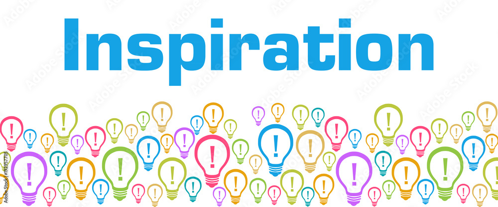 Inspiration Colorful Bulbs With Text 