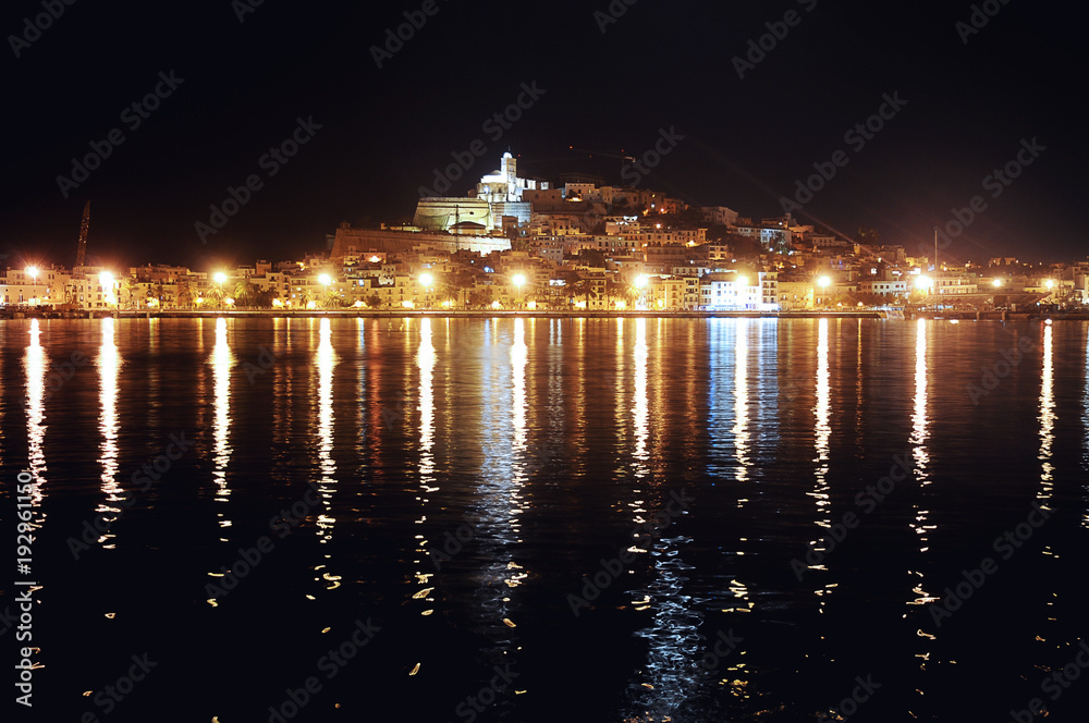 Ibiza Town at night