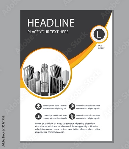 design cover book brochure flyer layout annual report business template