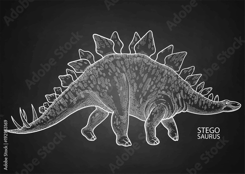 Realistic graphic dinosaur