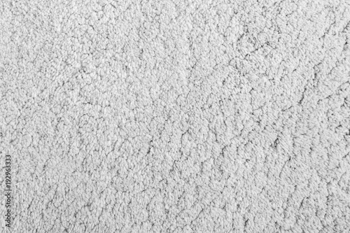 Foto Close-up of shaggy carpet texture background viewed from above in black and white