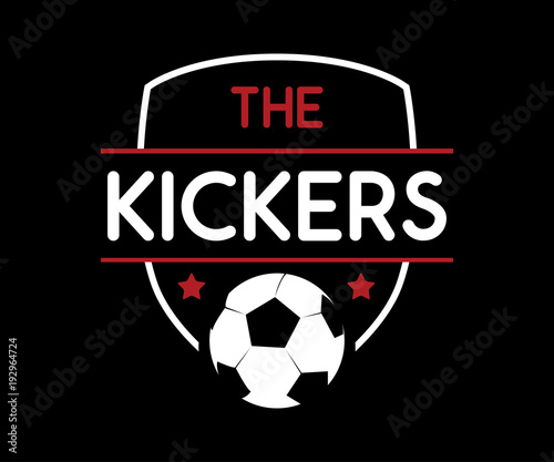 soccer football retro badge logo design set illustration