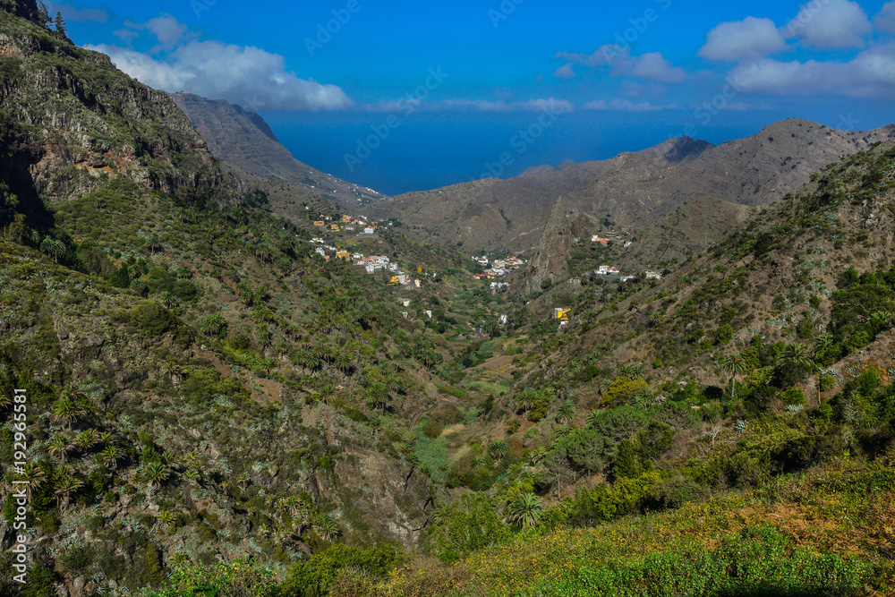 Spain Gomera island Barranco de Monteforte Hermigua