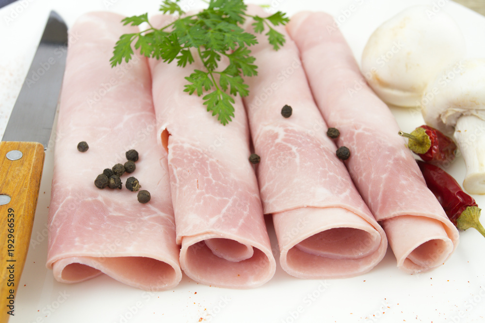 tranches de jambon blanc