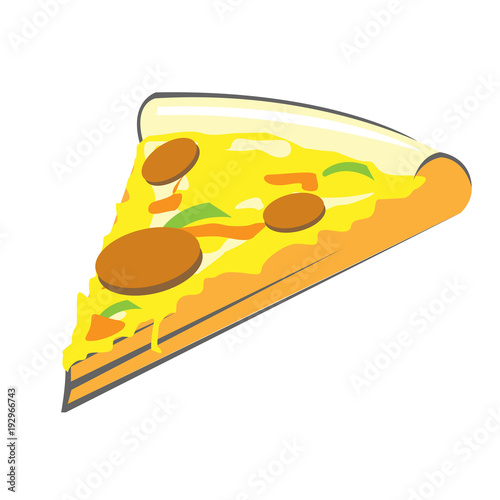 Pizza slice - piece of italian food
