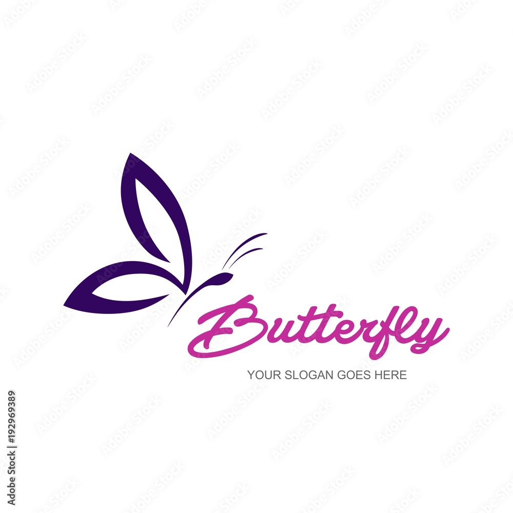 Obraz premium Butterfly logo template