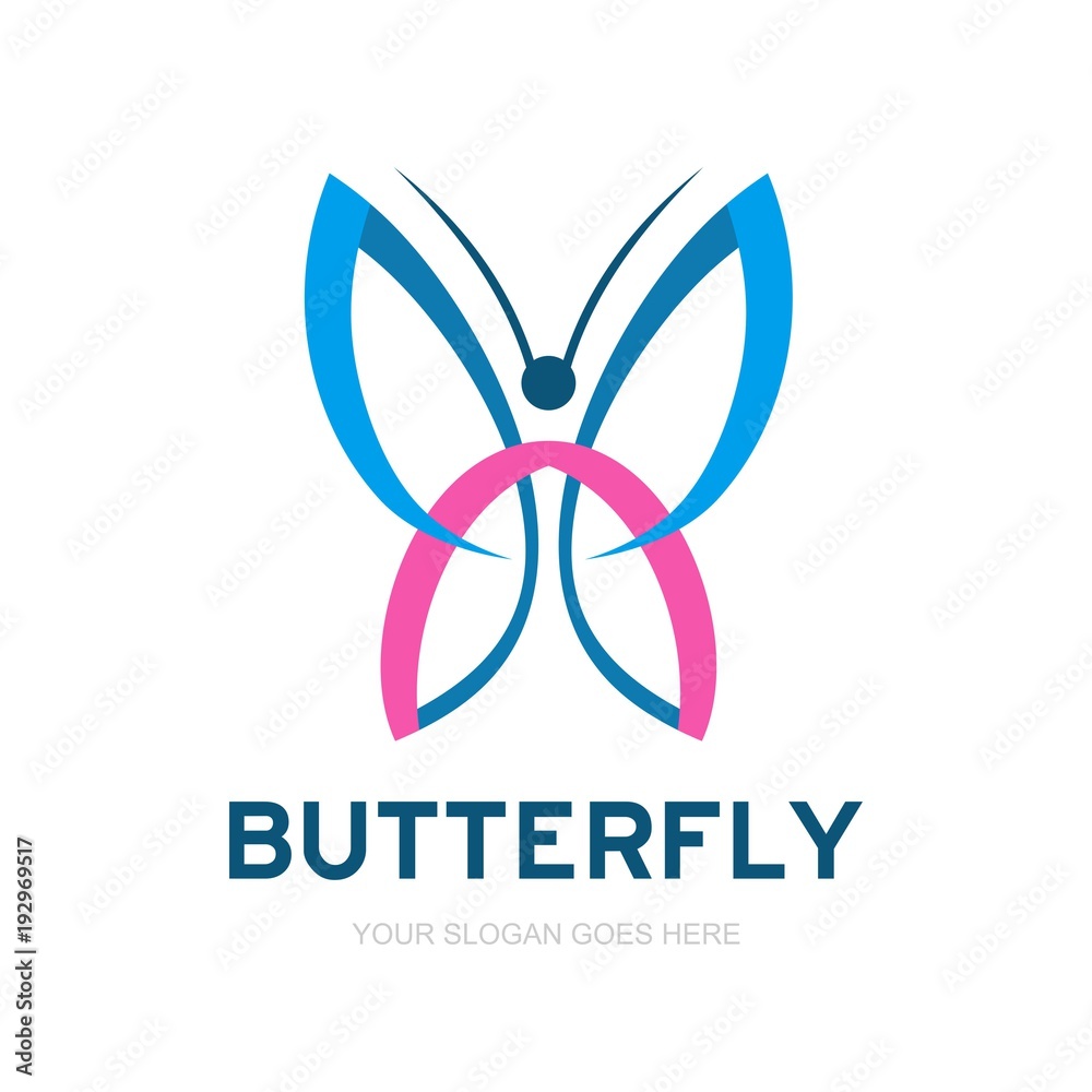 Butterfly logo template