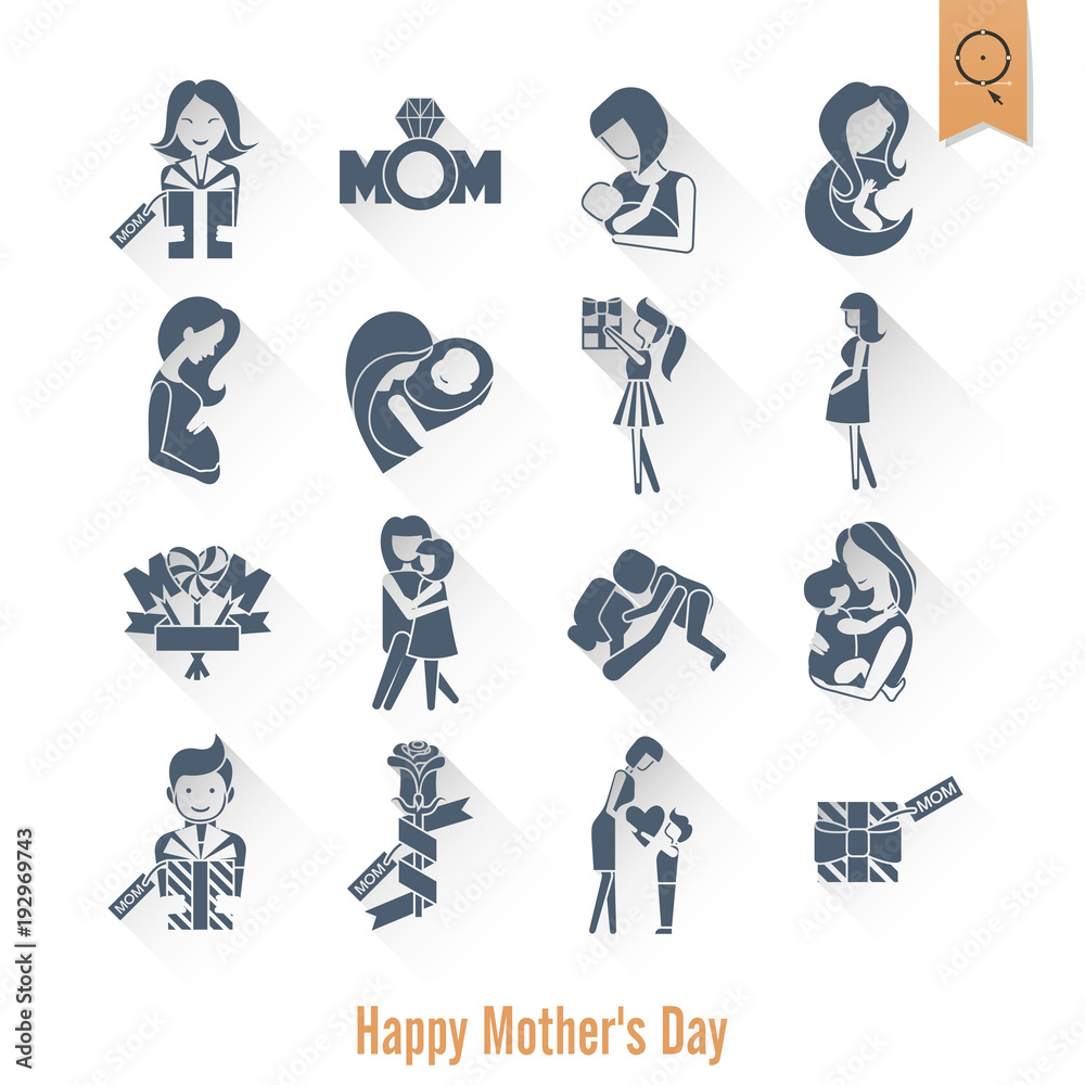 Happy Mothers Day Icons Happy Mothers Day Icons