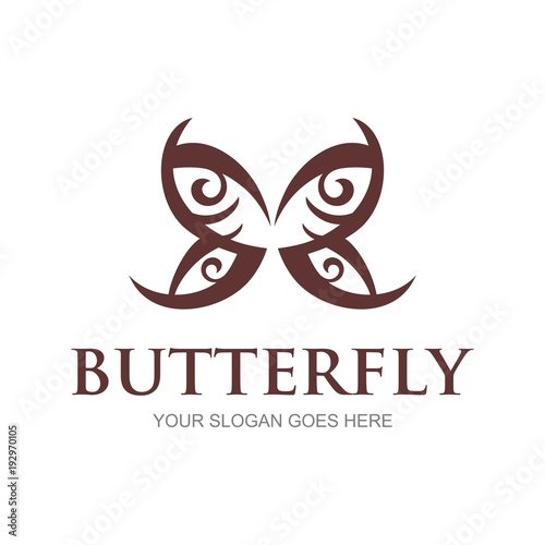 Butterfly logo template