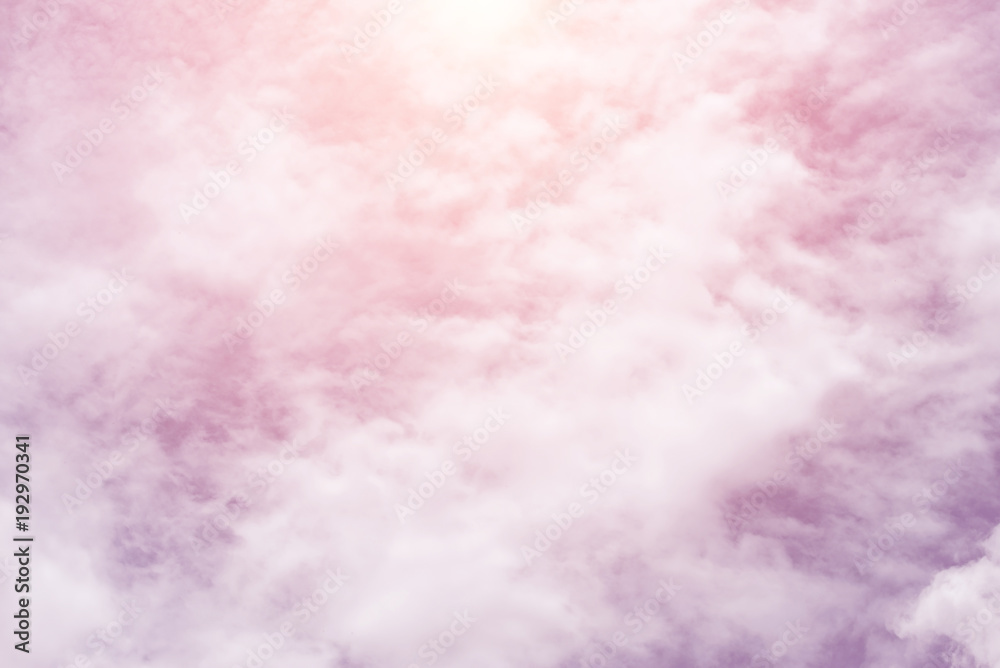 sun and cloud background with a pastel colored

