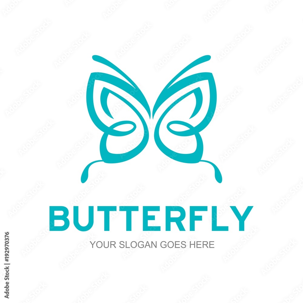 Obraz premium Butterfly logo template