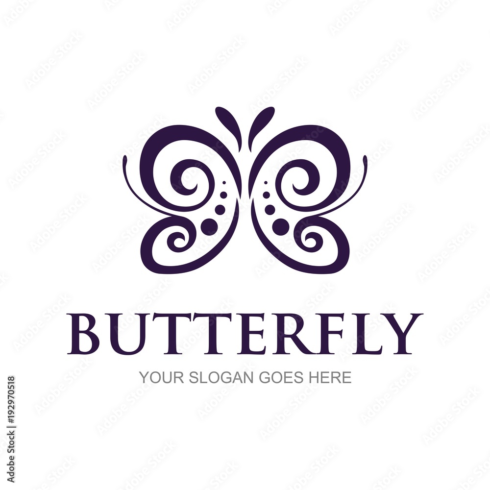 Butterfly logo template