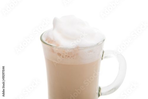 cup of cappuccino isolated