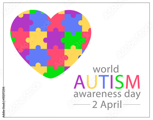World Autism Awareness Day 2 april. Vector illustration