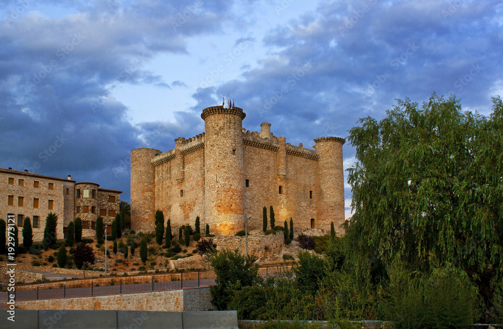 View of the ancient castle in Spain