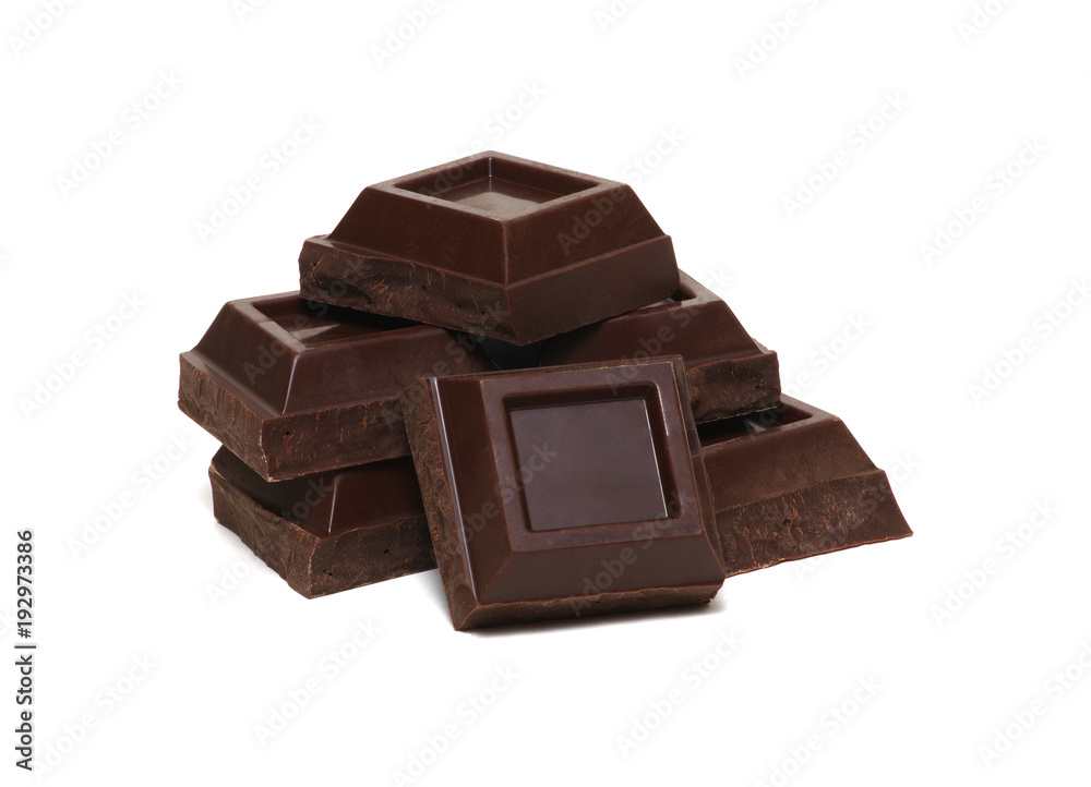 chocolate bars isolated on white chocolate bars isolated on white