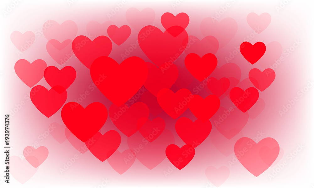 background with hearts, valentine, flower