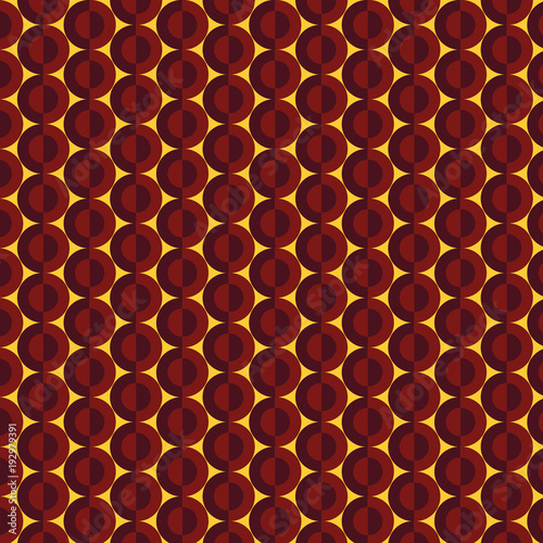 Red circles vector pattern