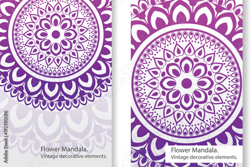Mandala with ethnic ornament