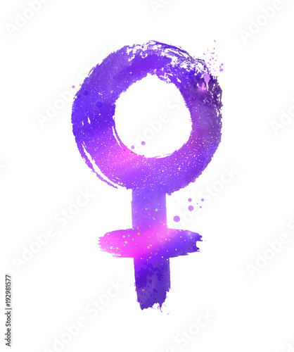 Vector illustration of woman symbol