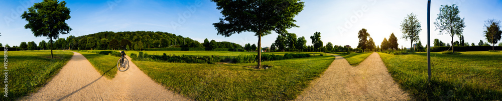 Fototapeta premium Panorama city Park