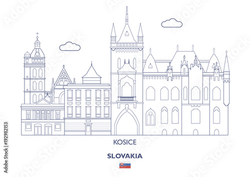 Kosice City Skyline, Slovakia photo