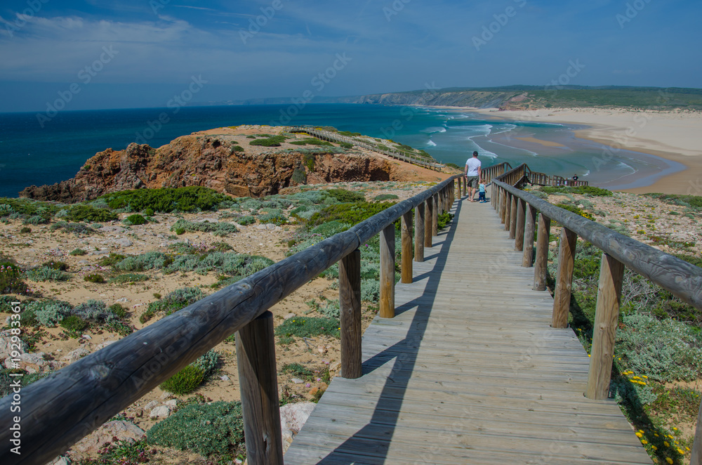 Fototapeta premium Praia da Bordeira beach near Carrapateira, Portugal.