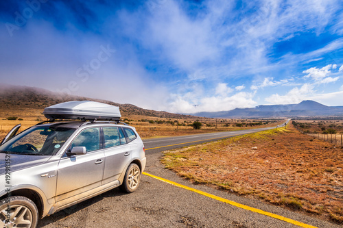 Road tripping through South Africa is one of the best ways to see the country. Middle karoo, eastern cape, South Africa.