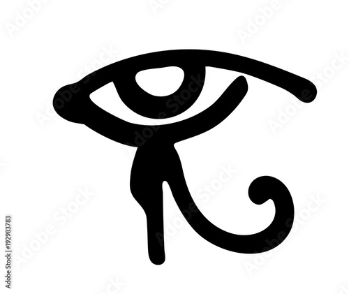 Egyptian Eye of Horus symbol. Religion and Myths Ancient Egypt